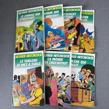 Lot 7 livres de poche Alfred Hitchcock Bibliothèque Verte édition jeunesse retro