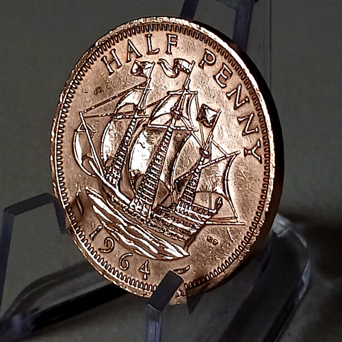 Pièce half penny - 1,