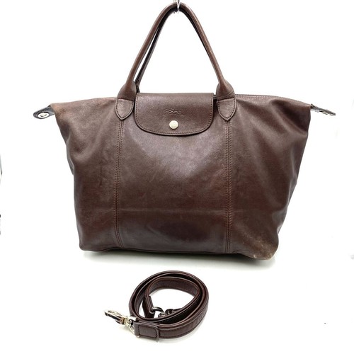 Longchamp pliage cuir - le,