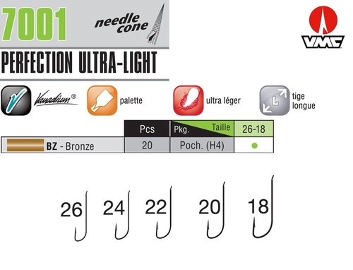 Hameçons vmc ultra light ref - ultra,