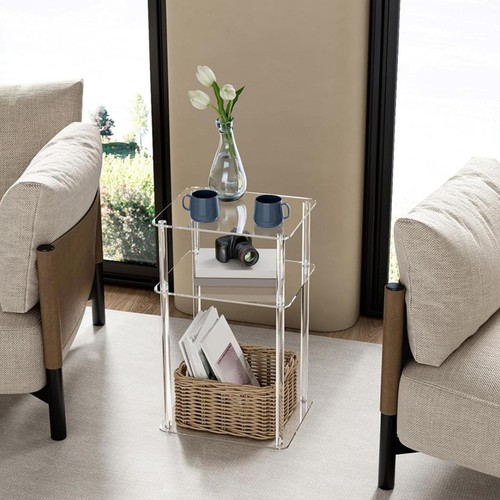 Table chevet transparente - de,
