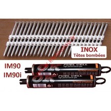 Pack 2200 clous 3.1x50 TB INOX