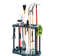 Support Range Outils de Jardin 10 Emplacements Stockage Garage Abri Extérieur