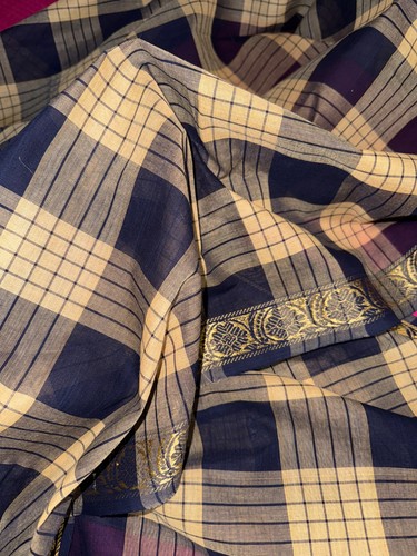 Modern scottish sari - sari, cotton