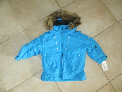 Veste blouson ski fille bleu - blouson,