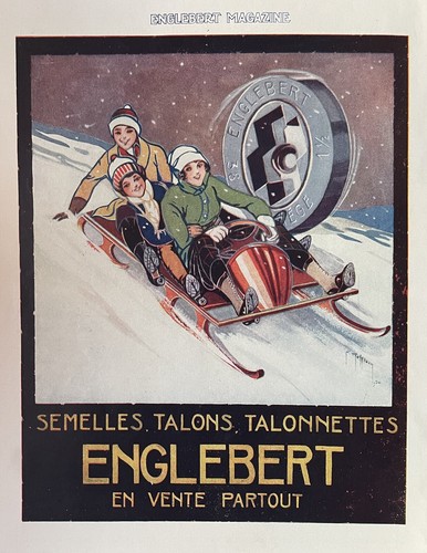 Affichette ancienne luge - affichette,