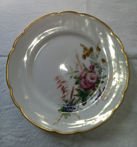 Assiette porcelaine - e, en