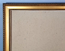 Cadre moderne perlé +verre