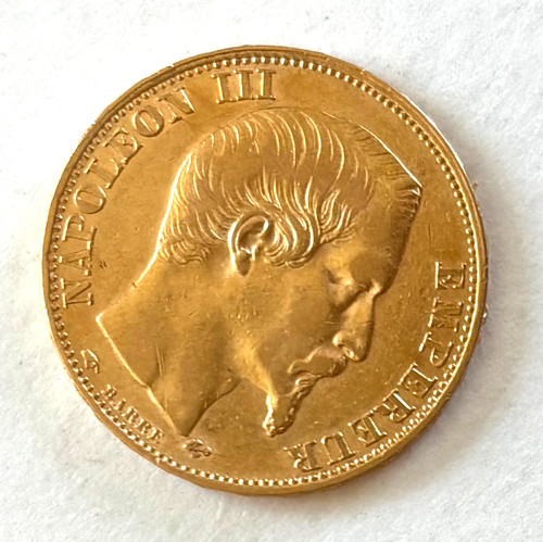 Pièce 1858 napoléon - pièce, iii