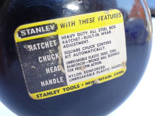 Vtg stanley bit brace - vtg,