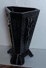 Vase Nude Vase Black Amethyst Art Deco Glass Home Office Gift
