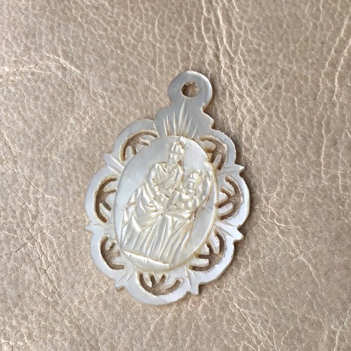 Pendentif ancien nacre - pendentif,