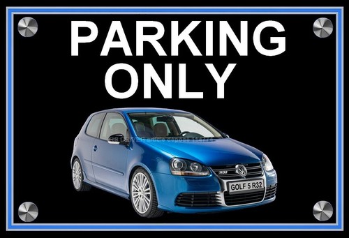 Plaque parking only - ",