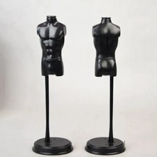 2pcs 1/6 Male Mannequin Torso Dress Form Manikin Body Display Stand Bust Model