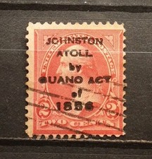 US "GUANO ACT Of 1856" ? On 2c. Johnston Atoll USED. (Bogus?)
