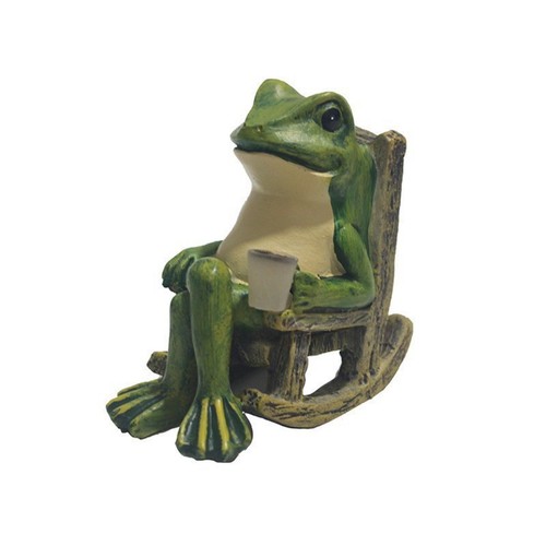 Grenouille sur rocking chair - grenouille,