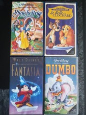 4 cassettes VHS  Disney