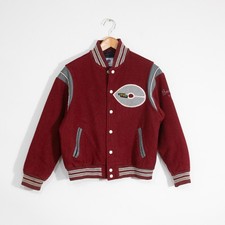 Vintage Crusaders Cross Country Letterman Varsity Jacket Medium - Teddy Jacket