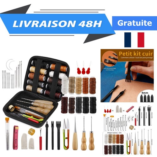 Kit couture cuir - , pièces