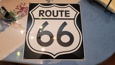 PLAQUE PUBLICITAIRE ROUTE 66