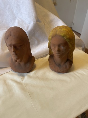 Sculpture terre cuite buste