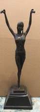 Signed Bronze Sculpture D. Chiparus “ Cabaret Dancer”