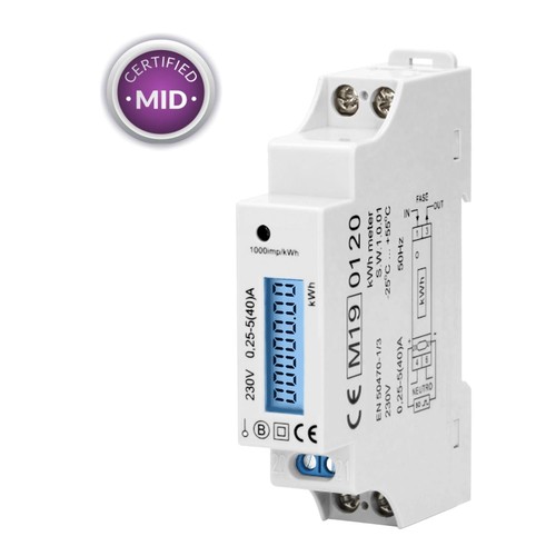 Compteur modulaire monophasé - compteur,