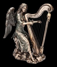 Ange Figurine Joue Harpe -
