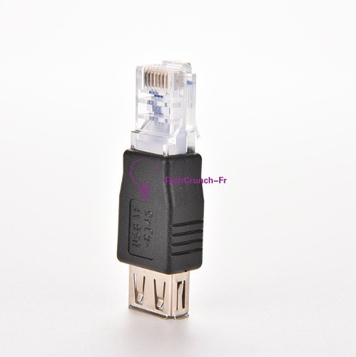 Usb female to ethernet - female,