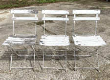 3 chaises pliante de terrasse
