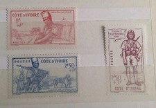 Série 3 Timbres Côte