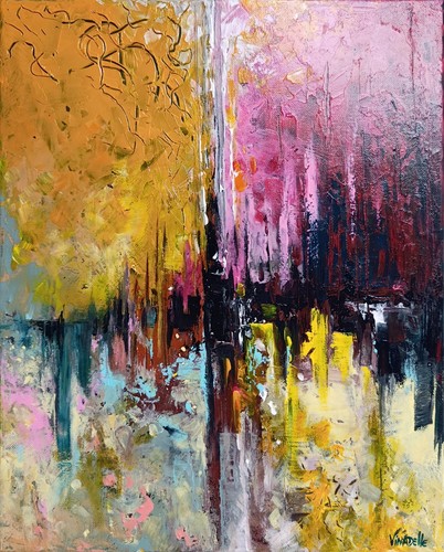 Tableau abstrait city art - tableau,