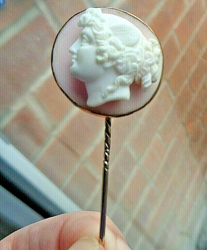 Broche cameo 9 carats - cameo, or