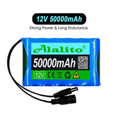 12V 50000mAh NEW Portable Li Ion Rechargeable Battery Pack For CCTV Camera