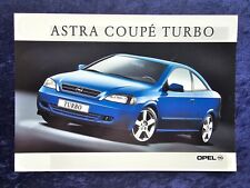 Vauxhall Astra G Coupe, Coupe Turbo Brochure 5/2000