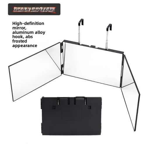 Miroir maquillage noir pliable - miroir,