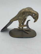 Oiseau en laiton porte bijoux.