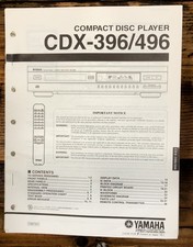 Yamaha CDX-396 CDX-496 CD Player  Service Manual *Original*