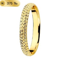 Alliance Or 9K 375 MLS. Étoilée. Largeur 2 MM. Taille 16