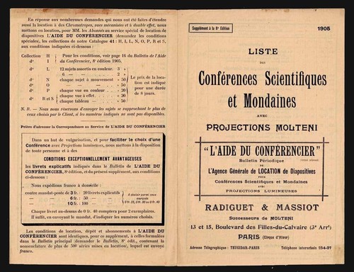 Projections molteni 1905 - projections, /