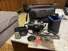 {MINT} Canon AE-1 W/35-105mm 3,5 & 28-80mm 3.5, Bag Other Accessories 