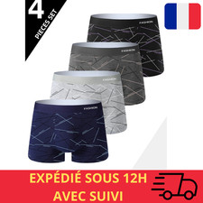 Lot de 4 Boxers Homme Coton