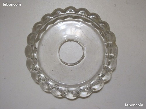 Ancienne bobeches verre - bobeches,