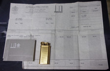 Rare: Briquet plaqué Or