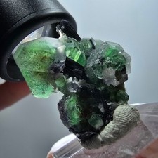 Fluorite fantôme hexagonale