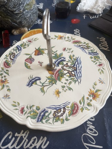 Gien plat gâteau sur pied - à,