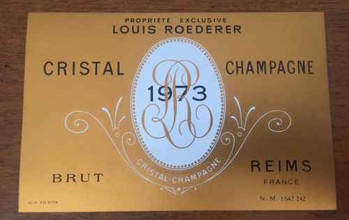 Une étiquette champagne - étiquette,