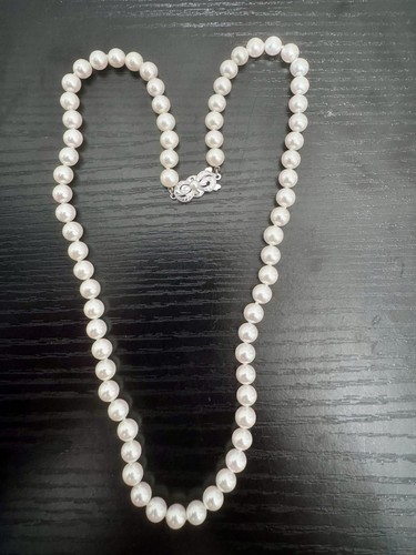 Mikimoto 18k white gold - white, 6.5mm