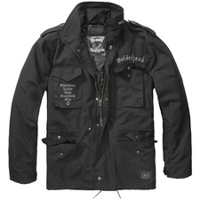Brandit Motörhead Veste M65 Doublure Amovible Manteau de Champ Parka Noir
