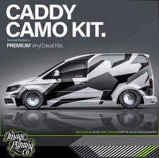 Caddy Camo Vinyl Decals SWB ~ Camouflage Kit ~ Sportline ABT Modified Stance